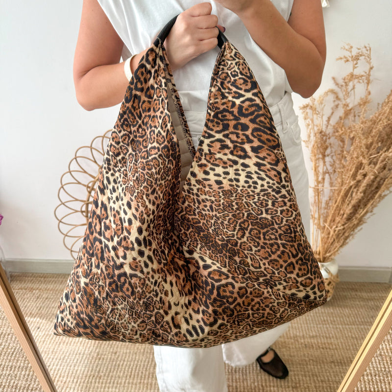 Bolso tela estampado animal print