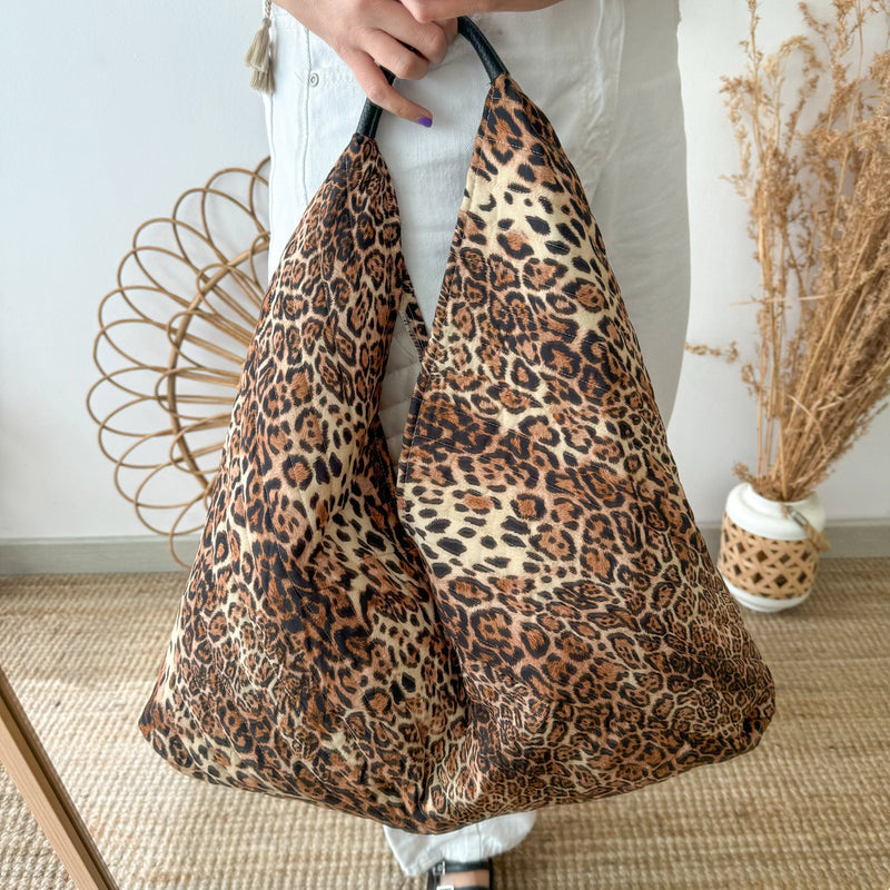 Bolso tela estampado animal print