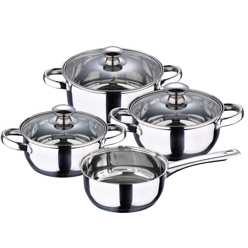 Set de Batería de Cocina 7 Piezas San Ignacio Faro Acero Inoxidable