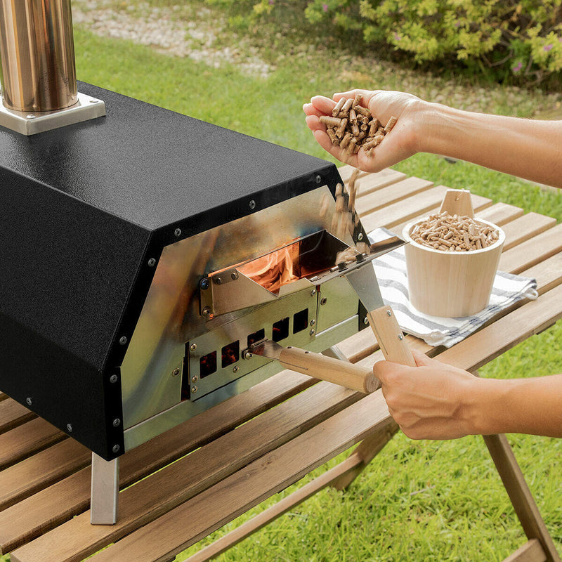 Horno para Pizza de Pellets con Accesorios Pizzahven InnovaGoods